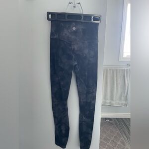 Lululemon Black Tie-Dye Leggings